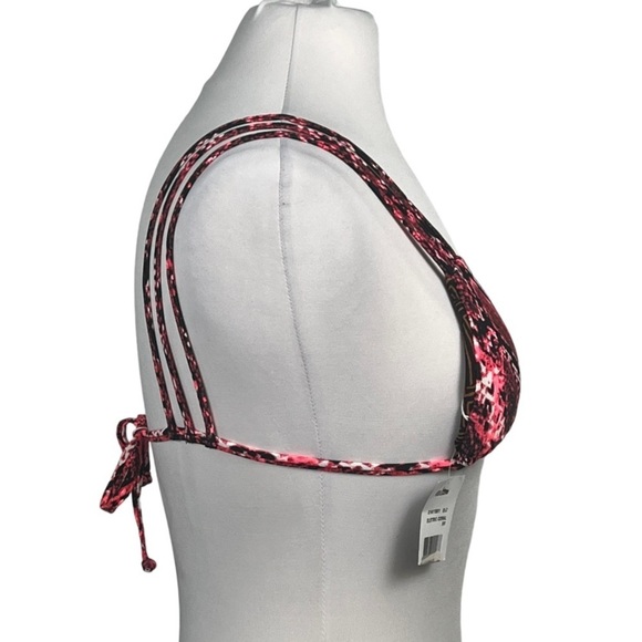 VOLCOM Juniors Urban Tribe Strappy Contrast Print Reversible Triangle Bikini Top - Picture 5 of 8